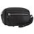 LOEWE Anagram Clutch Bag Leather Black Silver