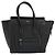 Céline CELINE Luggage Micro Shopper Hand Bag Leather Black Silver - vista 13