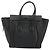 Céline CELINE Luggage Micro Shopper Hand Bag Leather Black Silver - vista 2