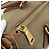 PRADA Hand Bag Canvas Leather Brown Gold - vista 10