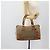 PRADA Hand Bag Canvas Leather Brown Gold - vista 23