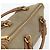 PRADA Hand Bag Canvas Leather Brown Gold - vista 6