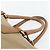 PRADA Hand Bag Canvas Leather Brown Gold - vista 8