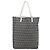 FENDI Zucchino Canvas Hand Bag Navy Silver - vista 2