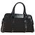 FENDI Zucchino Canvas Hand Bag Brown Silver