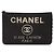 CHANEL Chain Shoulder Bag Canvas Black Silver CC - vista 2