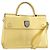 Christian Dior Hand Bag Leather 2way Gold Silver