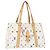 LOUIS VUITTON Monogram Multicolor Aurelia MM Tote Bag White M40094