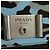 PRADA Chain Shoulder Bag Unborn Calf Skin Light Blue Silver - vista 22