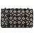CHANEL Chain Shoulder Bag Canvas Black Silver CC - vista 2