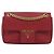 PRADA Chain Shoulder Bag Safiano Leather Red Gold - vista 13