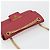 PRADA Chain Shoulder Bag Safiano Leather Red Gold - vista 14