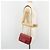 PRADA Chain Shoulder Bag Safiano Leather Red Gold - vista 27