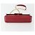 PRADA Chain Shoulder Bag Safiano Leather Red Gold - vista 7