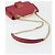 PRADA Chain Shoulder Bag Safiano Leather Red Gold - vista 8