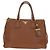 PRADA Hand Bag Vittero Dino Leather Brown Gold - vista 13