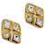CHANEL Earring Metal Gold Tone CC