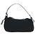 FENDI Mamma Baguette Shoulder Bag Cotton Jersey Black Silver - vista 3