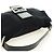 FENDI Mamma Baguette Shoulder Bag Cotton Jersey Black Silver - vista 6