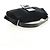 FENDI Mamma Baguette Shoulder Bag Cotton Jersey Black Silver - vista 7