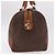 Céline CELINE Macadam Canvas Boston Bag PVC Leather Brown Gold - vista 5