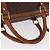 Céline CELINE Macadam Canvas Boston Bag PVC Leather Brown Gold - vista 7