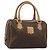 Céline CELINE Macadam Canvas Boston Bag PVC Leather Brown Gold