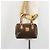 Céline CELINE Macadam Canvas Boston Bag PVC Leather Brown Gold - vista 23