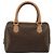 Céline CELINE Macadam Canvas Boston Bag PVC Leather Brown Gold - vista 3