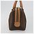 Céline CELINE Macadam Canvas Boston Bag PVC Leather Brown Gold - vista 4