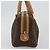 Céline CELINE Macadam Canvas Boston Bag PVC Leather Brown Gold - vista 5