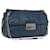 PRADA Chain Shoulder Bag Leather Blue Silver