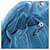 PRADA Chain Shoulder Bag Leather Blue Silver - vista 23