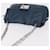 PRADA Chain Shoulder Bag Leather Blue Silver - vista 6