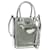 PRADA Hand Bag Patent Leather 2way Silver
