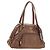 PRADA Ready Lock Shoulder Tote Bag Leather Brown Gold BL0557
