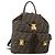 FENDI Zucca Canvas Backpack Brown Black