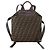 FENDI Zucca Canvas Backpack Brown Black - vista 2