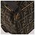 FENDI Zucca Canvas Backpack Brown Black - vista 9