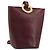 Céline CELINE Circle Shoulder Bag Leather Bordeaux Gold