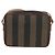 FENDI Pecan Canvas Shoulder Bag PVC Brown Black - vista 2