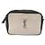 SAINT LAURENT Shoulder Bag Coated Canvas Silver Beige - vista 13