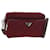 PRADA Shoulder Bag Nylon Bordeaux Silver