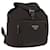 PRADA Backpack Nylon Brown Silver