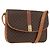 Céline CELINE Macadam Canvas Shoulder Bag PVC Leather Brown Gold