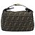 FENDI Bolsa de mão Vanity em lona Zucca Preto Castanho - vista 2