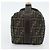 FENDI Bolsa de mão Vanity em lona Zucca Preto Castanho - vista 4