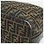 FENDI Bolsa de mão Vanity em lona Zucca Preto Castanho - vista 8