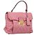 Miu Miu Hand Bag Leather Pink Gold