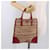 PRADA Hand Bag Tweed Red Silver - vista 26